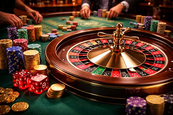 European roulette wheel