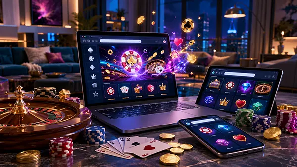 Pantalla de inicio del casino